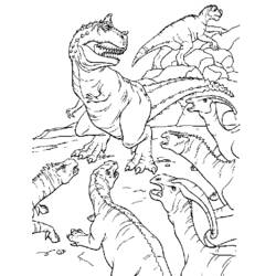 Dessin à colorier: Dinosaure (Animaux) #5645 - Coloriages à Imprimer Gratuits