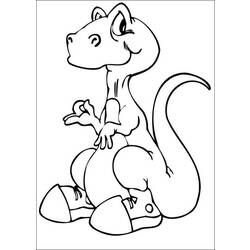 Dessin à colorier: Dinosaure (Animaux) #5657 - Coloriages à Imprimer Gratuits