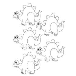 Dessin à colorier: Dinosaure (Animaux) #5658 - Coloriages à Imprimer Gratuits