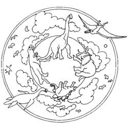 Dessin à colorier: Dinosaure (Animaux) #5684 - Coloriages à Imprimer Gratuits