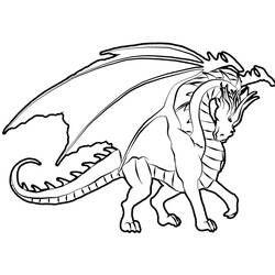 Dessin à colorier: Dragon (Animaux) #5697 - Coloriages à Imprimer Gratuits