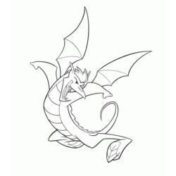 Dessin à colorier: Dragon (Animaux) #5747 - Coloriages à Imprimer Gratuits