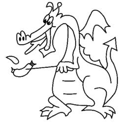 Dessin à colorier: Dragon (Animaux) #5823 - Coloriages à Imprimer Gratuits