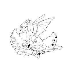 Dessin à colorier: Dragon (Animaux) #5852 - Coloriages à Imprimer Gratuits