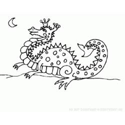 Dessin à colorier: Dragon (Animaux) #5853 - Coloriages à Imprimer Gratuits