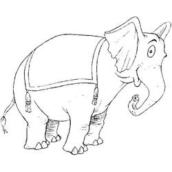 Coloriage Éléphant (Animaux) #175073 à imprimer et colorier
