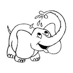 Coloriage Éléphant (Animaux) #175080 à imprimer et colorier