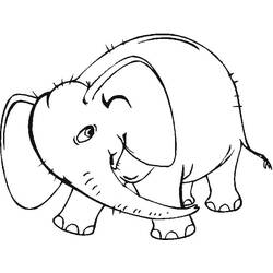 Coloriage Éléphant (Animaux) #216854 à imprimer et colorier