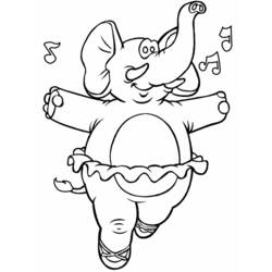Dessin à colorier: Éléphant (Animaux) #6343 - Coloriages à Imprimer Gratuits