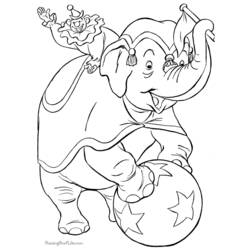 Dessin à colorier: Éléphant (Animaux) #6380 - Coloriages à Imprimer Gratuits