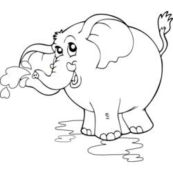 Dessin à colorier: Éléphant (Animaux) #6412 - Coloriages à Imprimer Gratuits