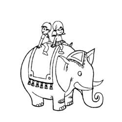 Dessin à colorier: Éléphant (Animaux) #6434 - Coloriages à Imprimer Gratuits