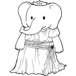 Dessin à colorier: Éléphant (Animaux) #6436 - Coloriages à Imprimer Gratuits