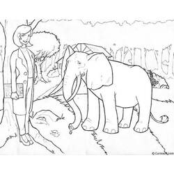 Dessin à colorier: Éléphant (Animaux) #6455 - Coloriages à Imprimer Gratuits