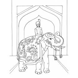 Dessin à colorier: Éléphant (Animaux) #6491 - Coloriages à Imprimer Gratuits