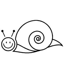 Dessin à colorier: Escargot (Animaux) #6515 - Coloriages à Imprimer