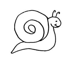Dessin à colorier: Escargot (Animaux) #6538 - Coloriages à imprimer