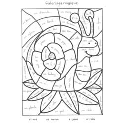 Dessin à colorier: Escargot (Animaux) #6589 - Coloriages à imprimer