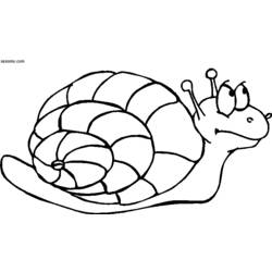 Dessin à colorier: Escargot (Animaux) #6635 - Coloriages à Imprimer