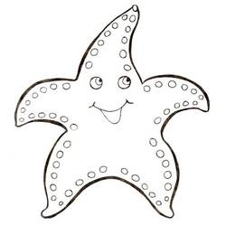 Dessin à colorier: Étoile de mer (Animaux) #187134 - Coloriages à Imprimer Gratuits