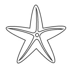 Dessin à colorier: Étoile de mer (Animaux) #187156 - Coloriages à Imprimer Gratuits