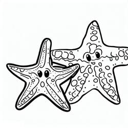Dessin à colorier: Étoile de mer (Animaux) #187163 - Coloriages à Imprimer Gratuits