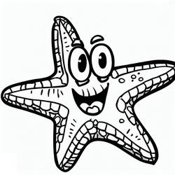 Dessin à colorier: Étoile de mer (Animaux) #187169 - Coloriages à Imprimer Gratuits