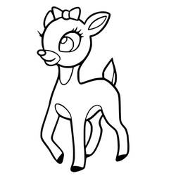 Dessin à colorier: Faon (Animaux) #206076 - Coloriages à Imprimer Gratuits