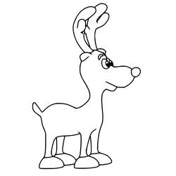 Dessin à colorier: Faon (Animaux) #206079 - Coloriages à Imprimer Gratuits