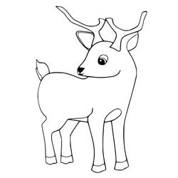 Dessin à colorier: Faon (Animaux) #206081 - Coloriages à Imprimer Gratuits
