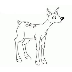 Dessin à colorier: Faon (Animaux) #206087 - Coloriages à Imprimer Gratuits