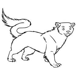 Dessin à colorier: Furet (Animaux) #205392 - Coloriages à Imprimer Gratuits