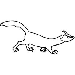 Dessin à colorier: Furet (Animaux) #205394 - Coloriages à Imprimer Gratuits