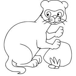 Dessin à colorier: Furet (Animaux) #205401 - Coloriages à Imprimer Gratuits