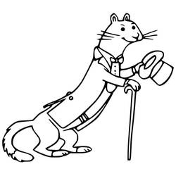 Dessin à colorier: Furet (Animaux) #205405 - Coloriages à Imprimer Gratuits