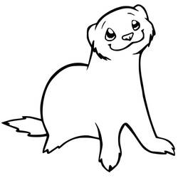 Dessin à colorier: Furet (Animaux) #205408 - Coloriages à Imprimer Gratuits