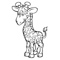 Coloriage Girafe (Animaux) #177579 à imprimer et colorier