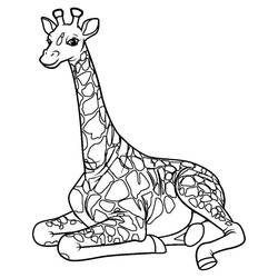 Coloriage Girafe (Animaux) #177583 à imprimer et colorier