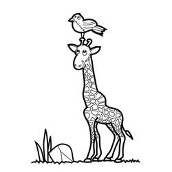 Coloriage Girafe (Animaux) #177596 à imprimer et colorier