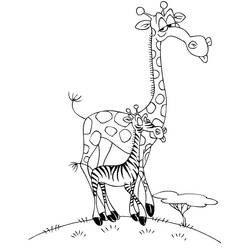 Coloriage Girafe (Animaux) #177597 à imprimer et colorier
