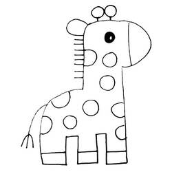 Coloriage Girafe (Animaux) #177598 à imprimer et colorier