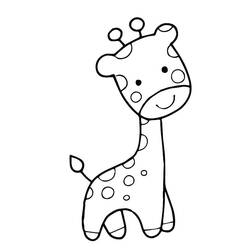 Coloriage Girafe (Animaux) #177603 à imprimer et colorier