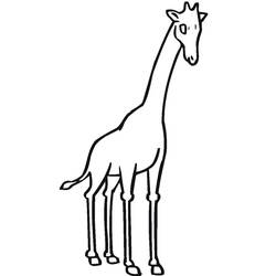 Coloriage Girafe (Animaux) #177607 à imprimer et colorier