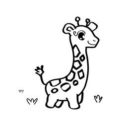 Coloriage Girafe (Animaux) #177613 à imprimer et colorier