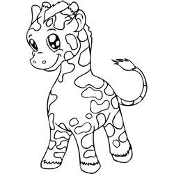 Coloriage Girafe (Animaux) #177615 à imprimer et colorier