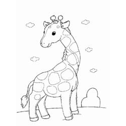 Dessin à colorier: Girafe (Animaux) #7253 - Coloriages à Imprimer Gratuits