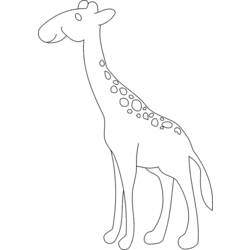 Dessin à colorier: Girafe (Animaux) #7293 - Coloriages à Imprimer Gratuits