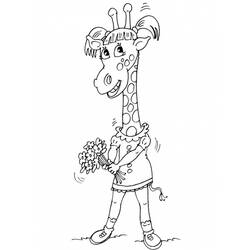 Dessin à colorier: Girafe (Animaux) #7311 - Coloriages à Imprimer Gratuits