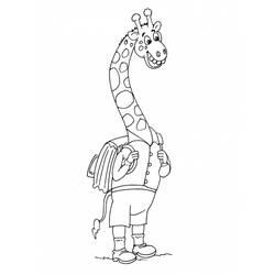Dessin à colorier: Girafe (Animaux) #7336 - Coloriages à Imprimer Gratuits