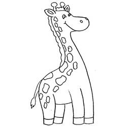 Dessin à colorier: Girafe (Animaux) #7343 - Coloriages à Imprimer Gratuits